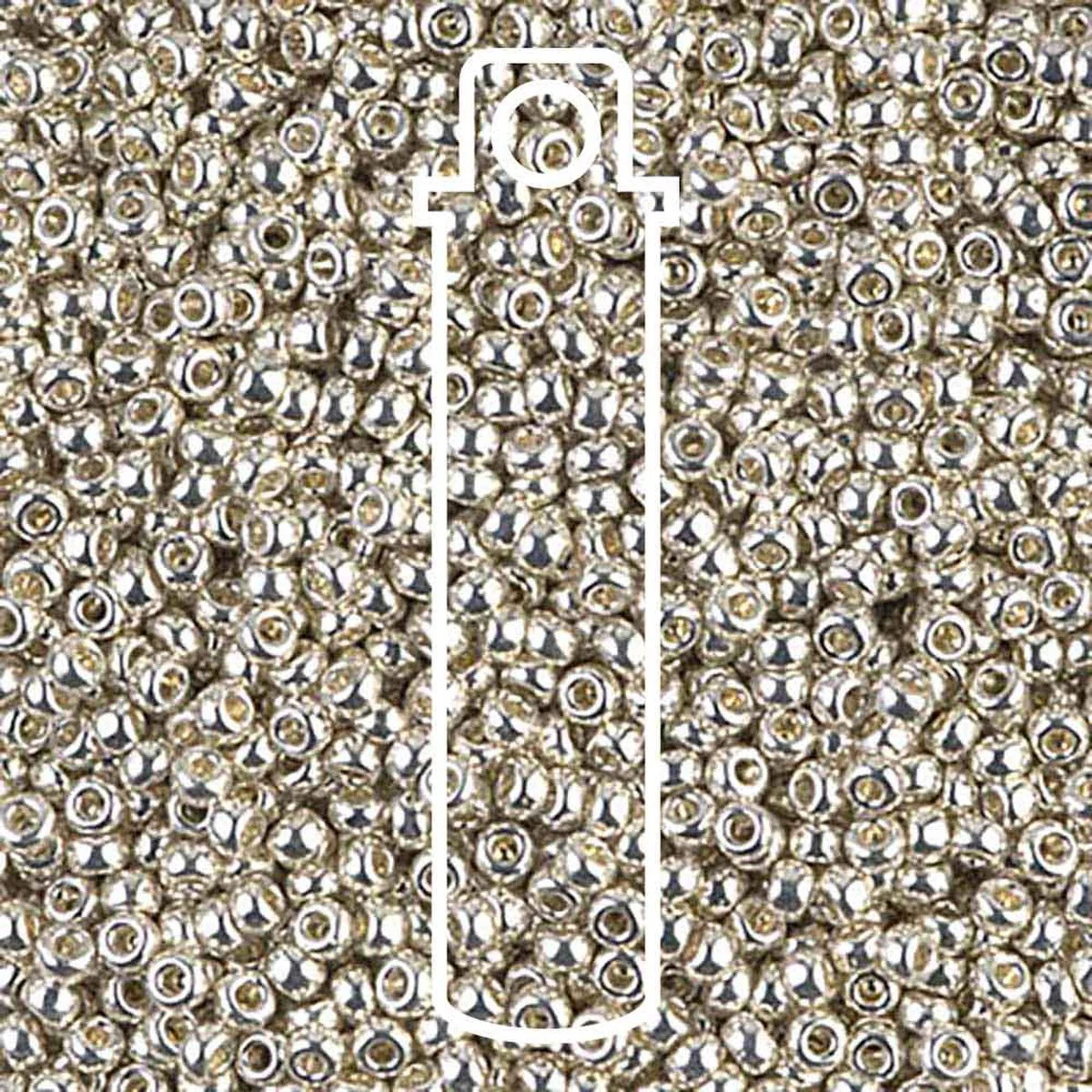 Miyuki Round 11/0 (2mm) Seed Beads - Galvanized Silver - approx. 23 grams