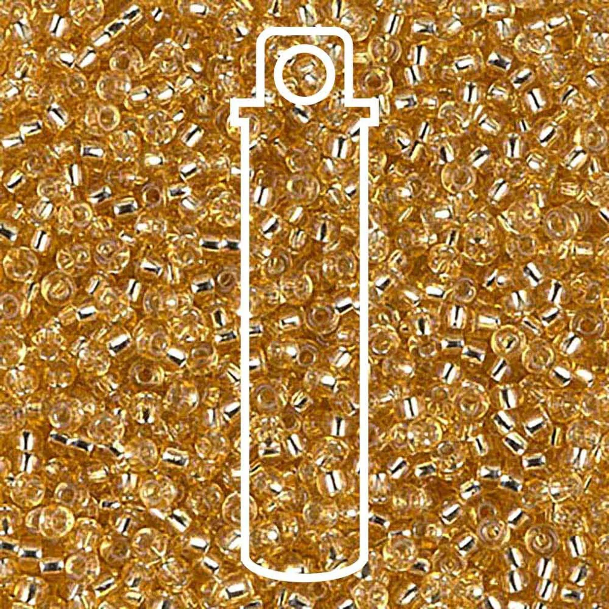 Miyuki Round 11/0 (2mm) Seed Beads - Silver Lined Gold - approx. 24 grams