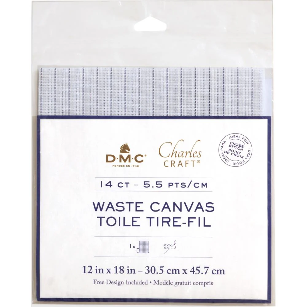 DMC Charles Craft Waste Canvas - 14 Count 12"X18"