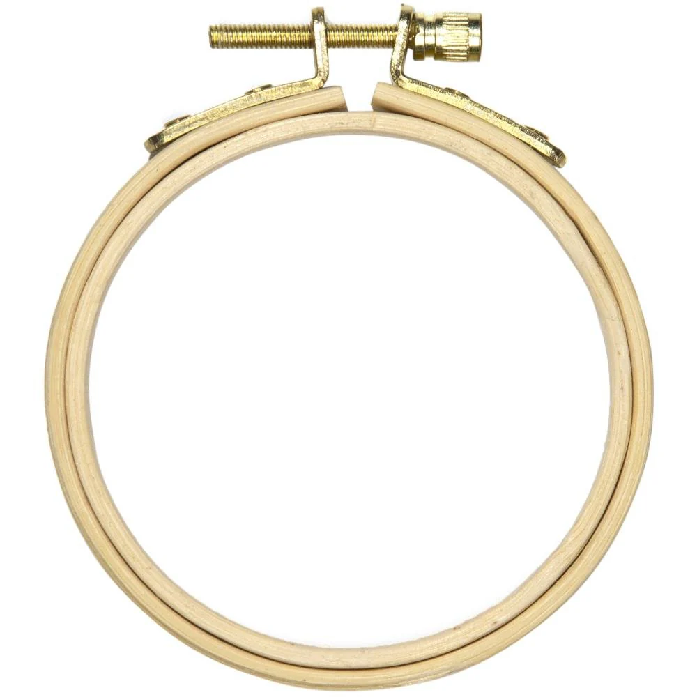 CousinDIY Natural Wood Hoop for Needlecraft - 3 inch