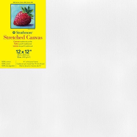 Strathmore 300 Series Stretched canvas 3/4" deep - 12"X12"