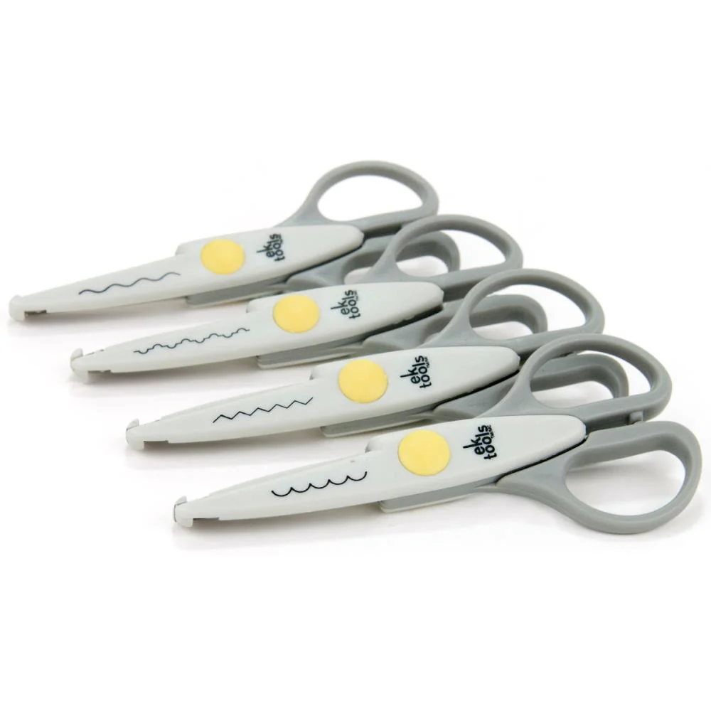 EK Success Decorative Scissors 5.5" -  pack of 4 (Deckle, Wave, Scallop & Zigzag) - Image 2