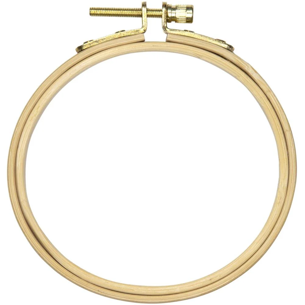 CousinDIY Natural Wood Hoop for Needlecraft - 4 inch
