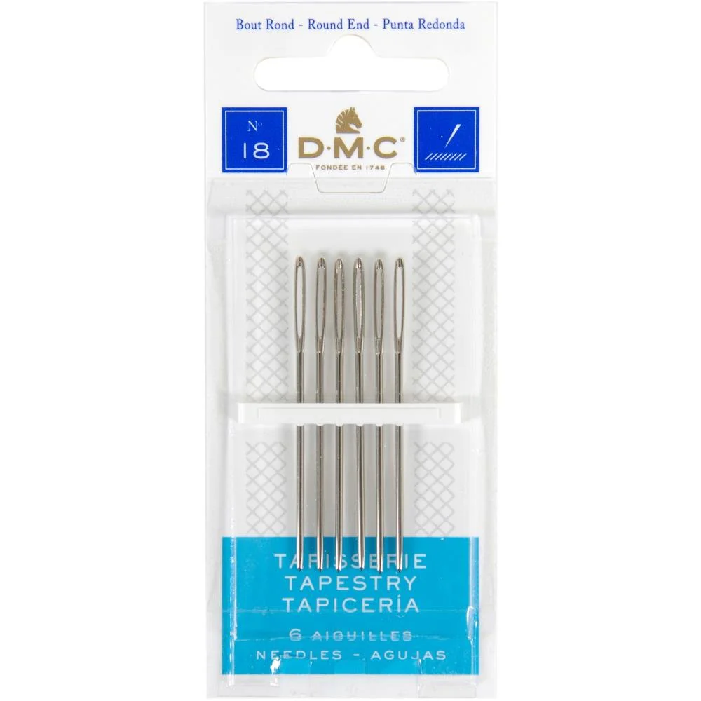 DMC Tapestry Hand Needles - Size 18 - Pack of 6