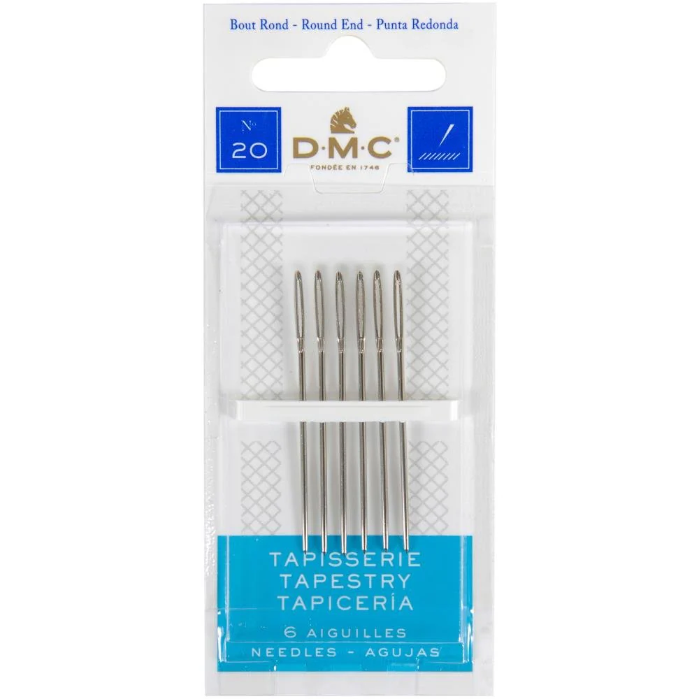 DMC Tapestry Hand Needles - Size 20 - Pack of 6