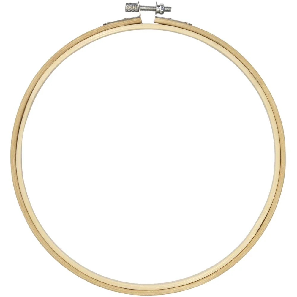 CousinDIY Natural Wood Hoop for Needlecraft - 7 inch