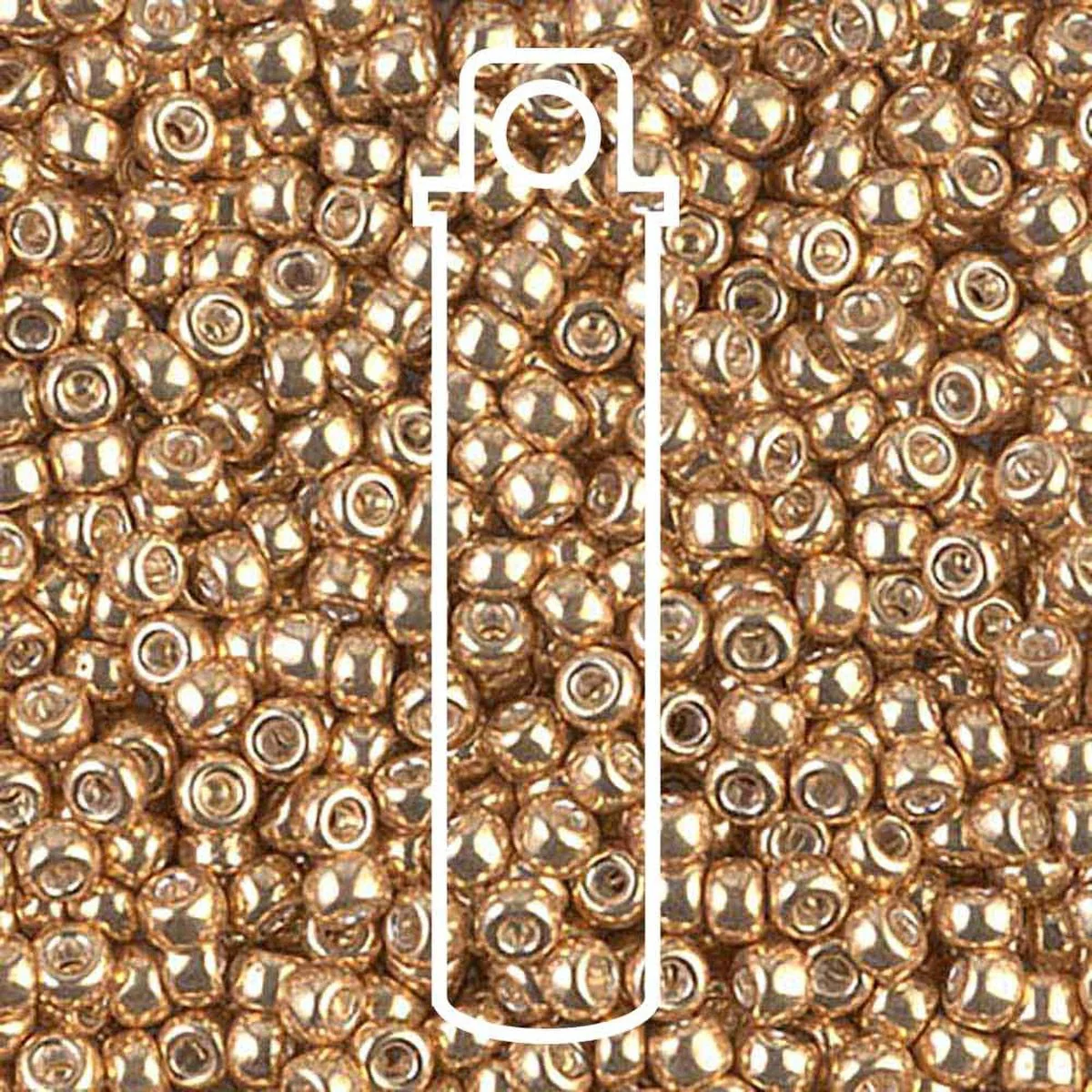 Miyuki Round 8/0 (3mm) Seed Beads - Galvanized Gold - approx. 22 grams
