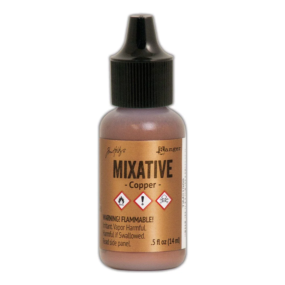 Tim Holtz Alcohol Ink Mixative .5oz - Copper Metallic