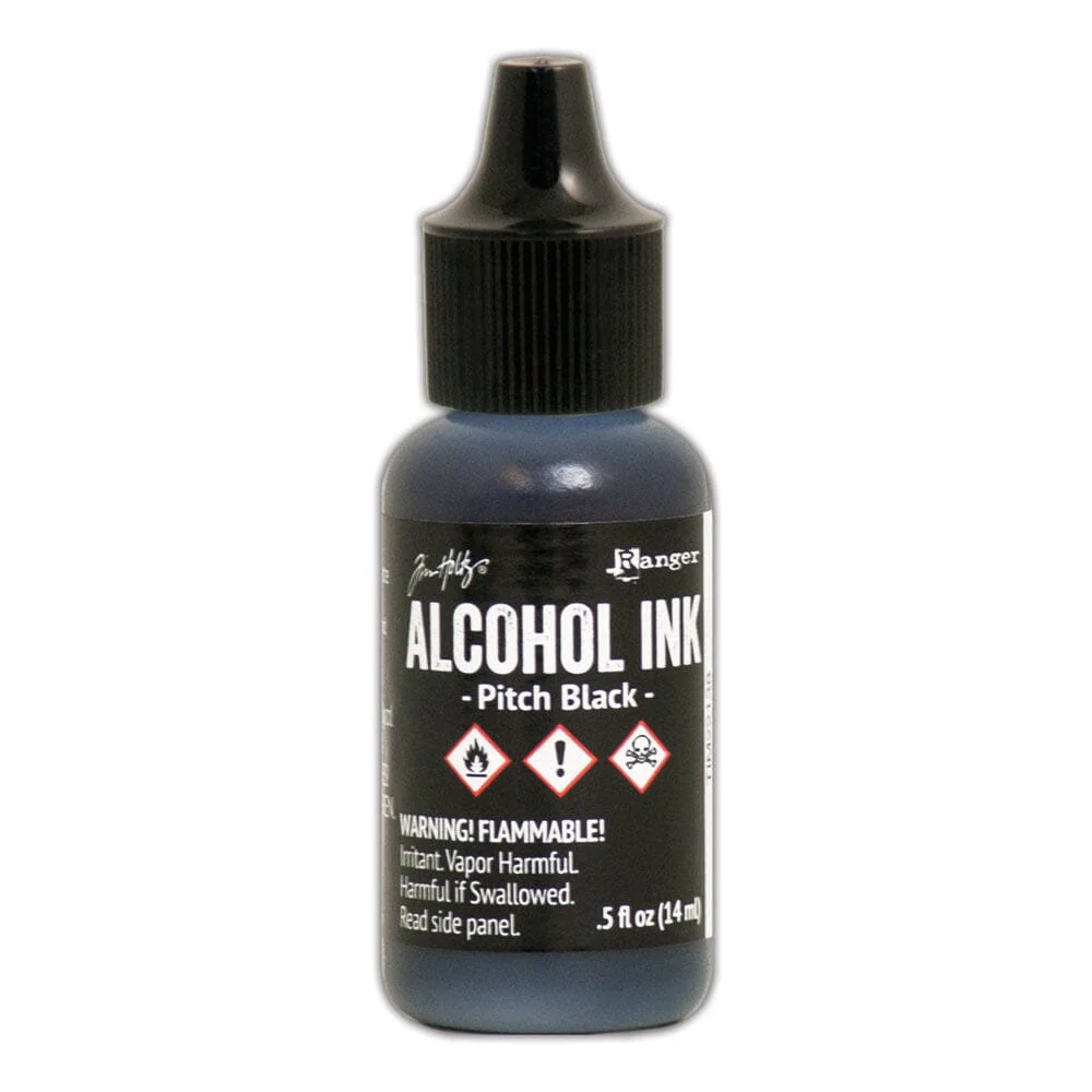 Tim Holtz Alcohol Ink .5oz - Pitch Black
