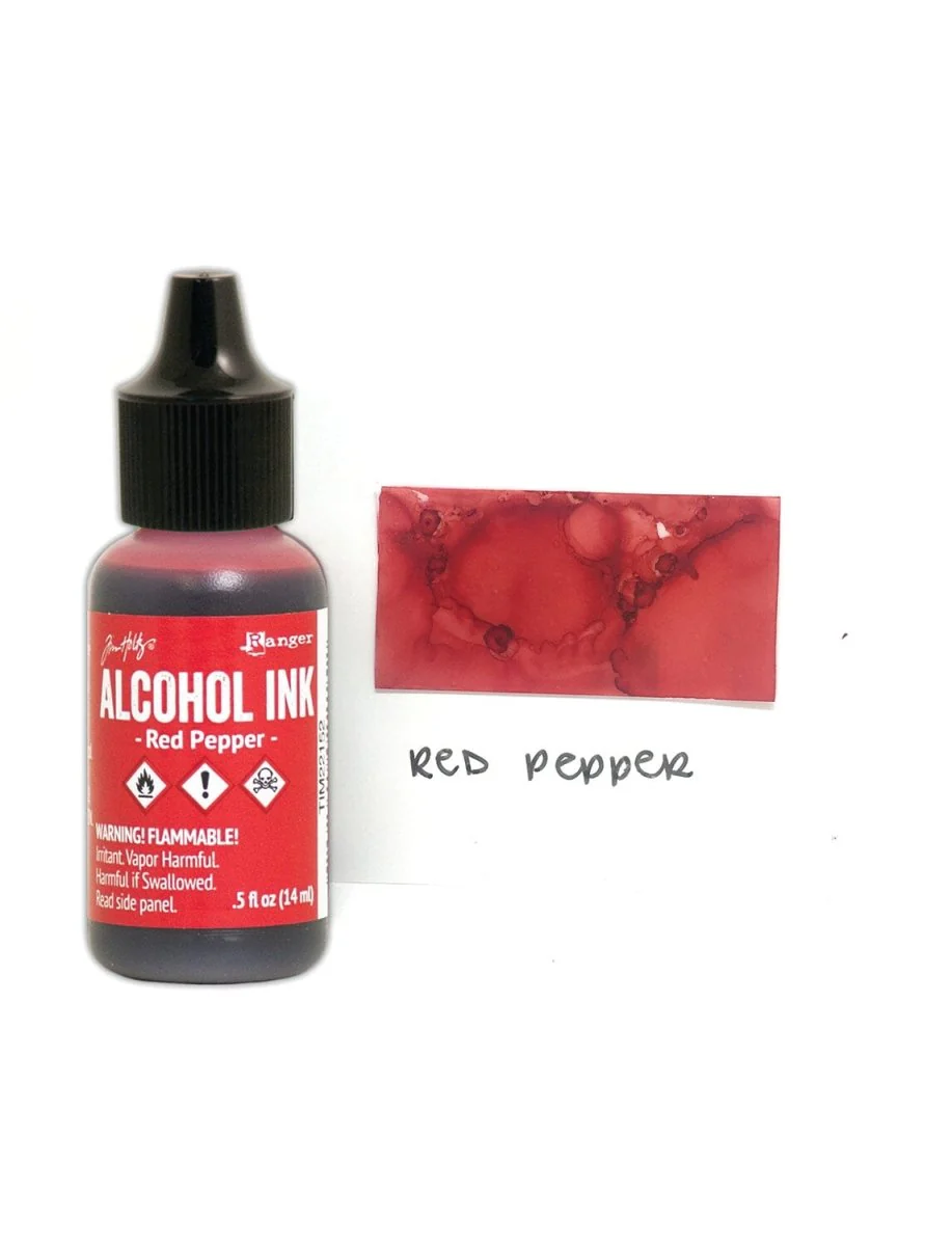 Tim Holtz Alcohol Ink .5oz - Red Pepper - Image 2