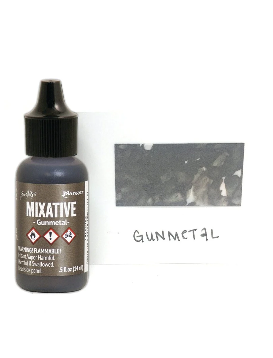 Tim Holtz Alcohol Ink Mixative .5oz - Gunmetal - Image 2