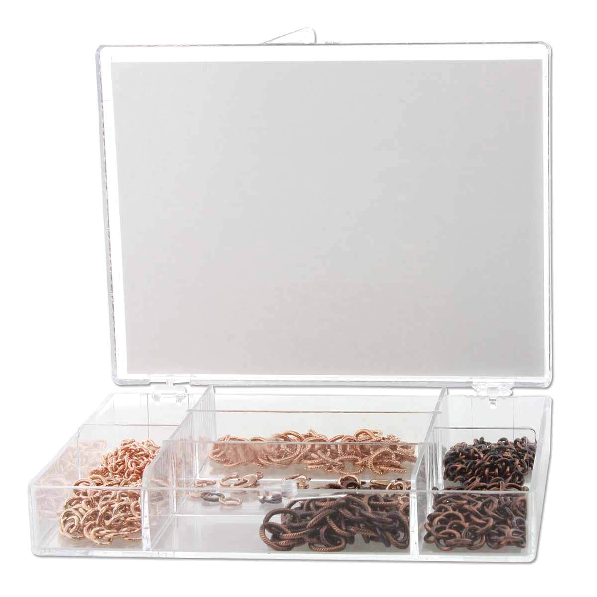 Beadsmith Anitique Copper & Copper Chain Kit (6 Chains, 6 Clasps, 24 Jump Rings) - Image 2