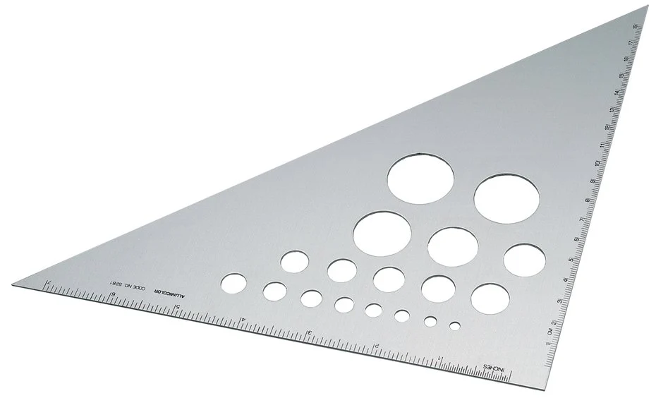 Alumicolor Aluminum 45 /90 Triangle 8 inch