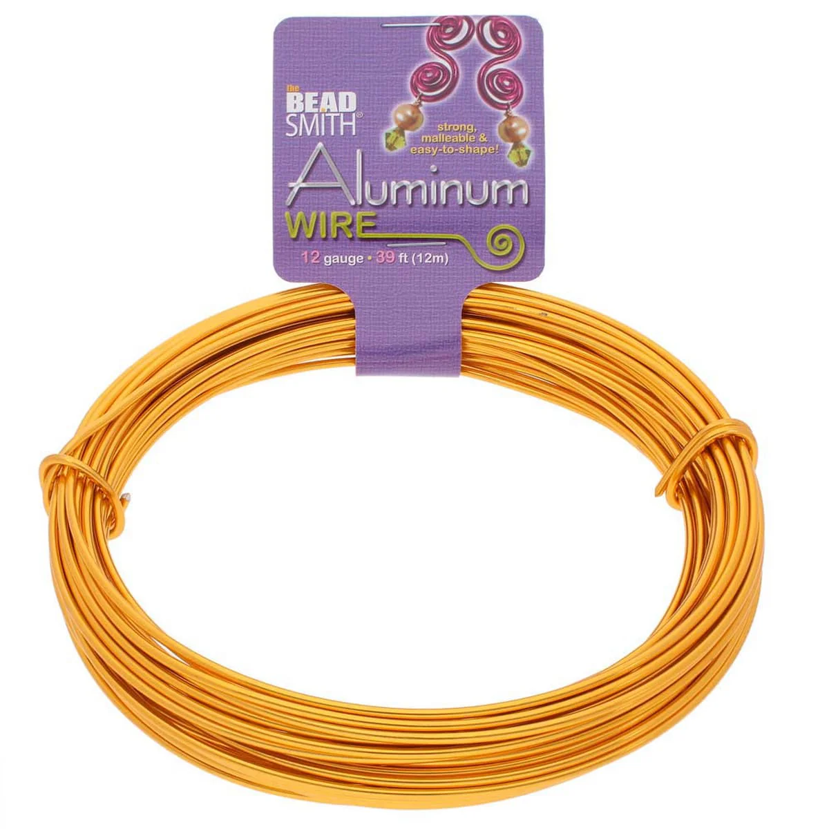 Craft Wire - 12 Gauge Aluminum - 39 feet - Gold Color