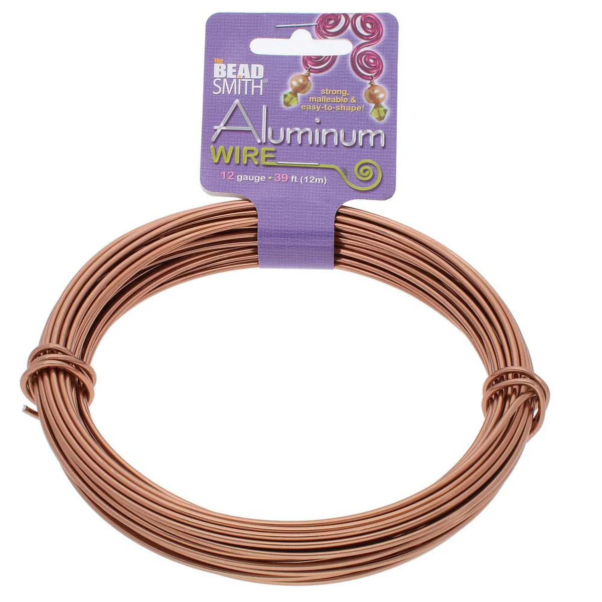 Craft Wire - 12 Gauge Aluminum - 39 feet - Light Copper