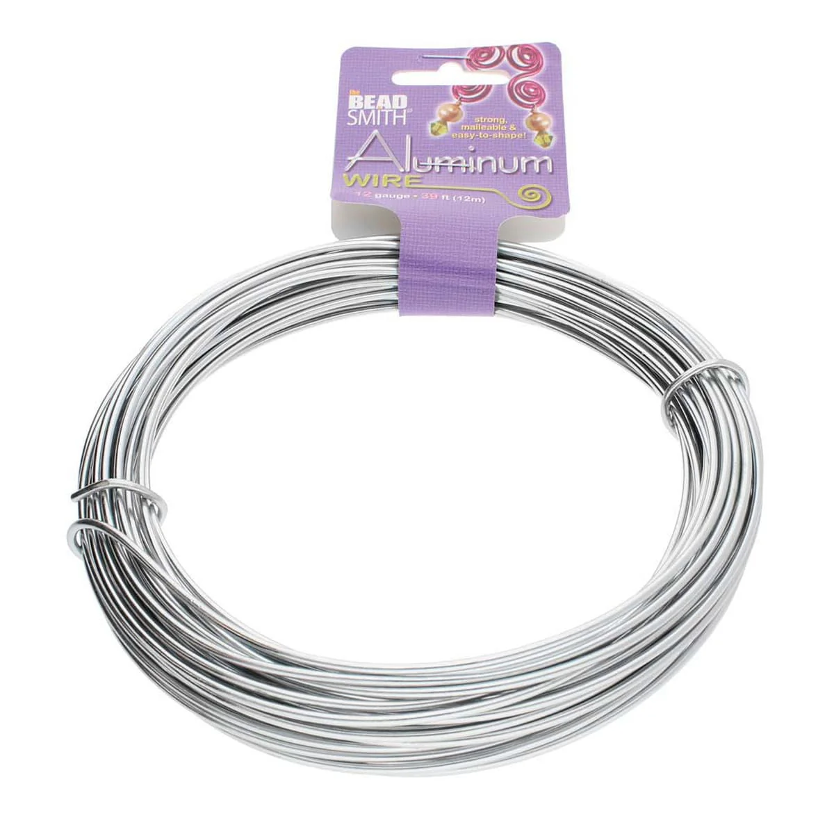 Craft Wire - 12 Gauge Aluminum - 39 feet - Silver Colored