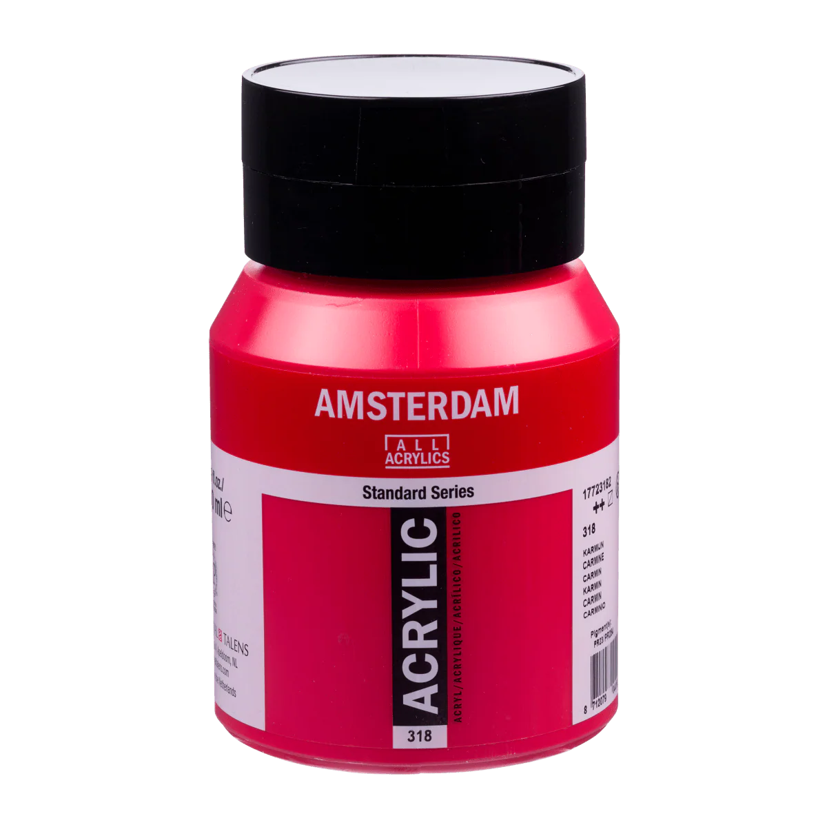Amsterdam Standard Acrylic Paint 500ml Jar - Carmine