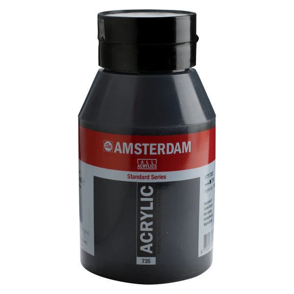 Amsterdam Standard Acrylic Paint 1000ml Jar - Oxide Black