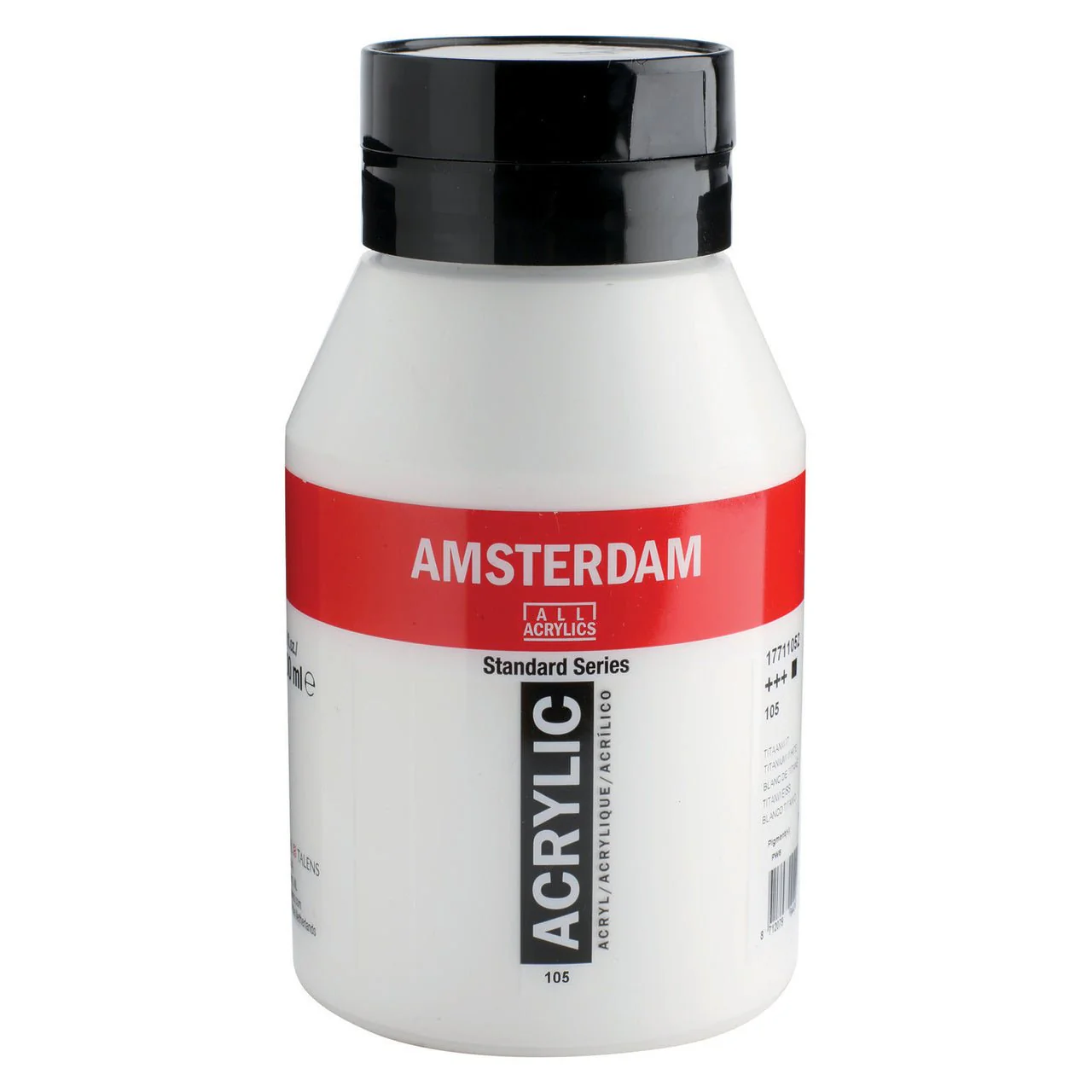 Amsterdam Standard Acrylic Paint 1000ml Jar - Titanium White