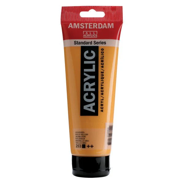 Amsterdam Standard Acrylic Paint 250ml Gold Yellow