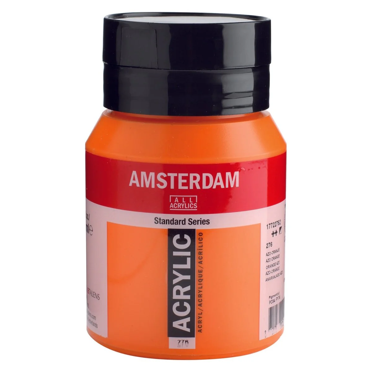 Amsterdam Standard Acrylic Paint 500ml Jar - Azo Orange