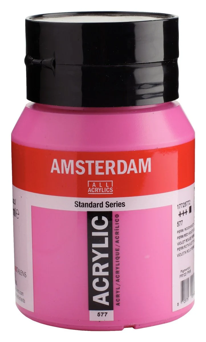 Amsterdam Standard Acrylic Paint 500ml Jar - Permanent Red Violet Light