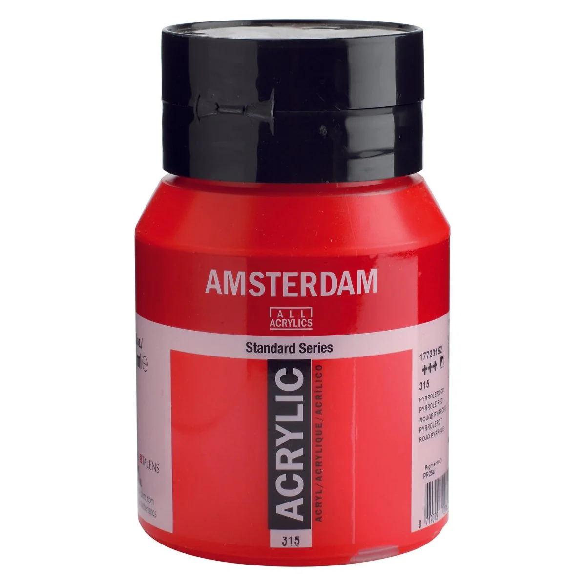 Amsterdam Standard Acrylic Paint 500ml Jar - Pyrrole Red