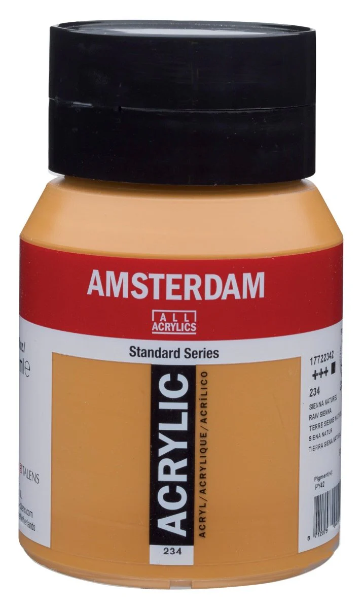 Amsterdam Standard Acrylic Paint 500ml Jar -  Raw Sienna
