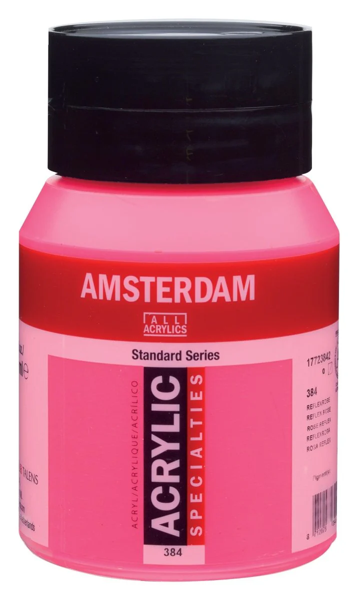 Amsterdam Standard Acrylic Paint 500ml Jar - Reflex Rose