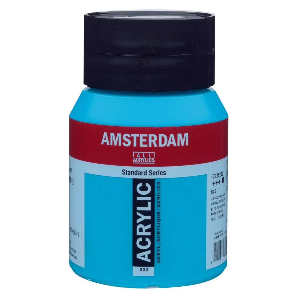 Amsterdam Standard Acrylic Paint 500ml Jar - Turquoise Blue