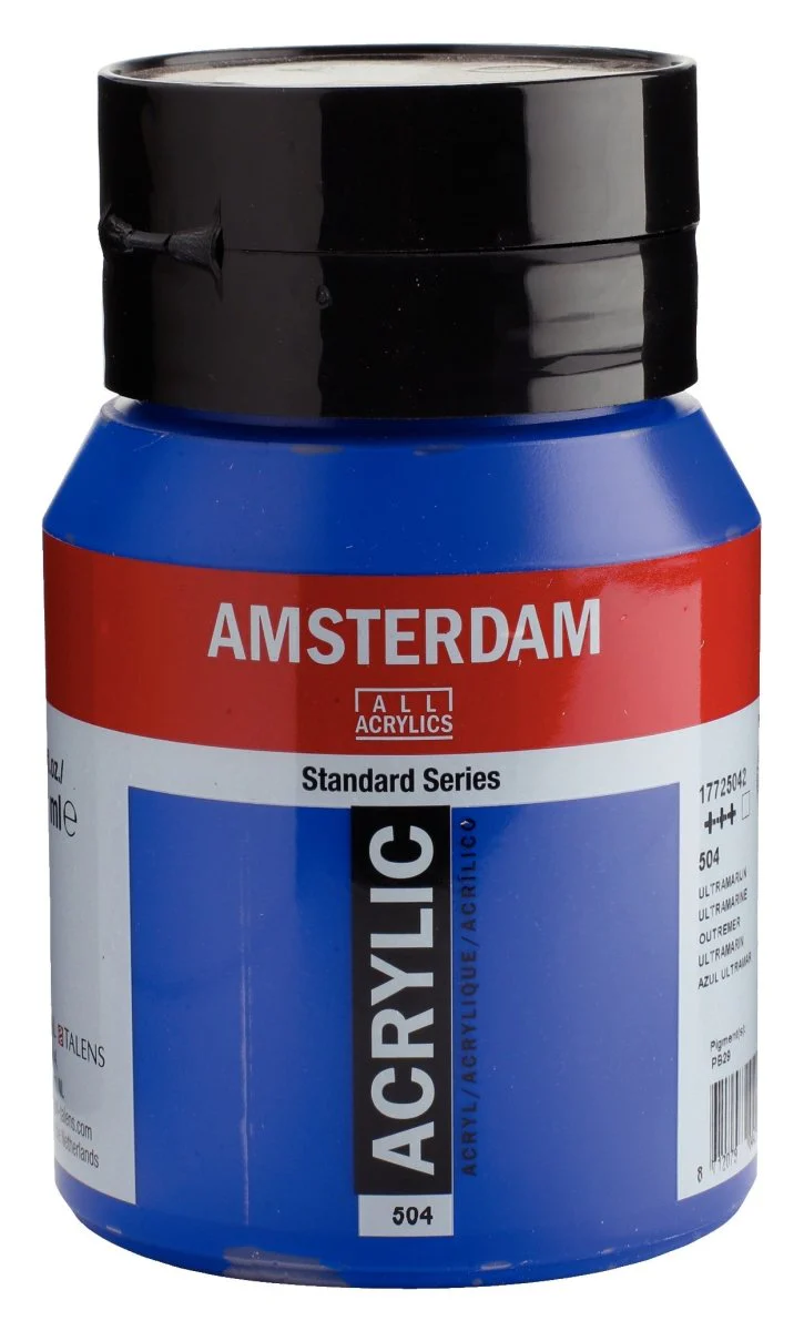 Amsterdam Standard Acrylic Paint 500ml Jar -  Ultramarine Blue