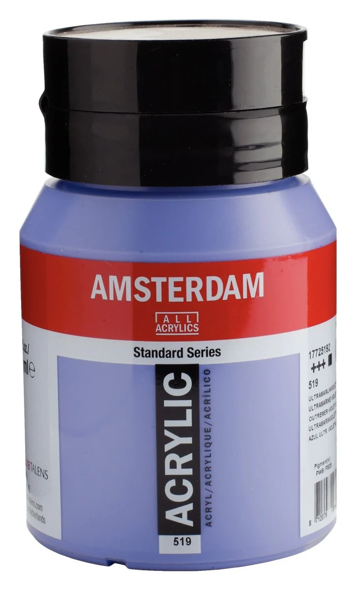 Amsterdam Standard Acrylic Paint 500ml Jar -  Ultramarine Violet Light