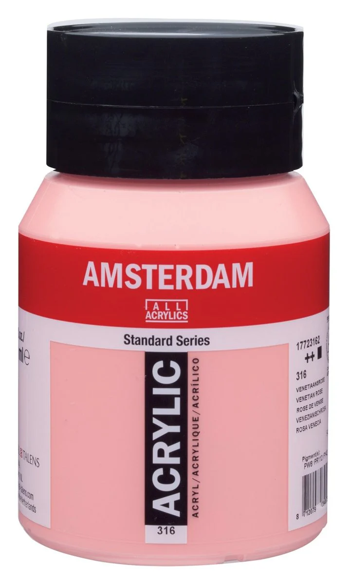 Amsterdam Standard Acrylic Paint 500ml Jar -  Venetian Rose