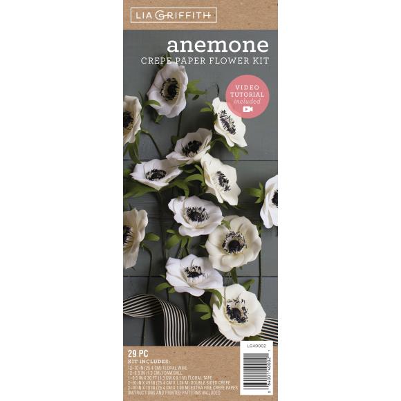 Anemones - Lia Griffith Flower Crepe Kit