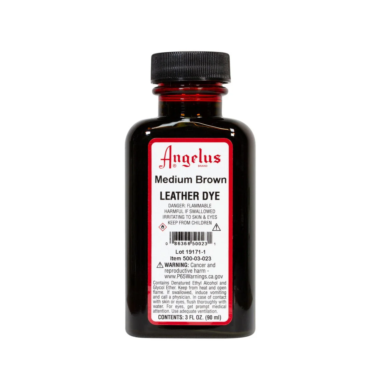 Angelus Leather Dye 3 fl oz (88.7 ml) - Medium Brown