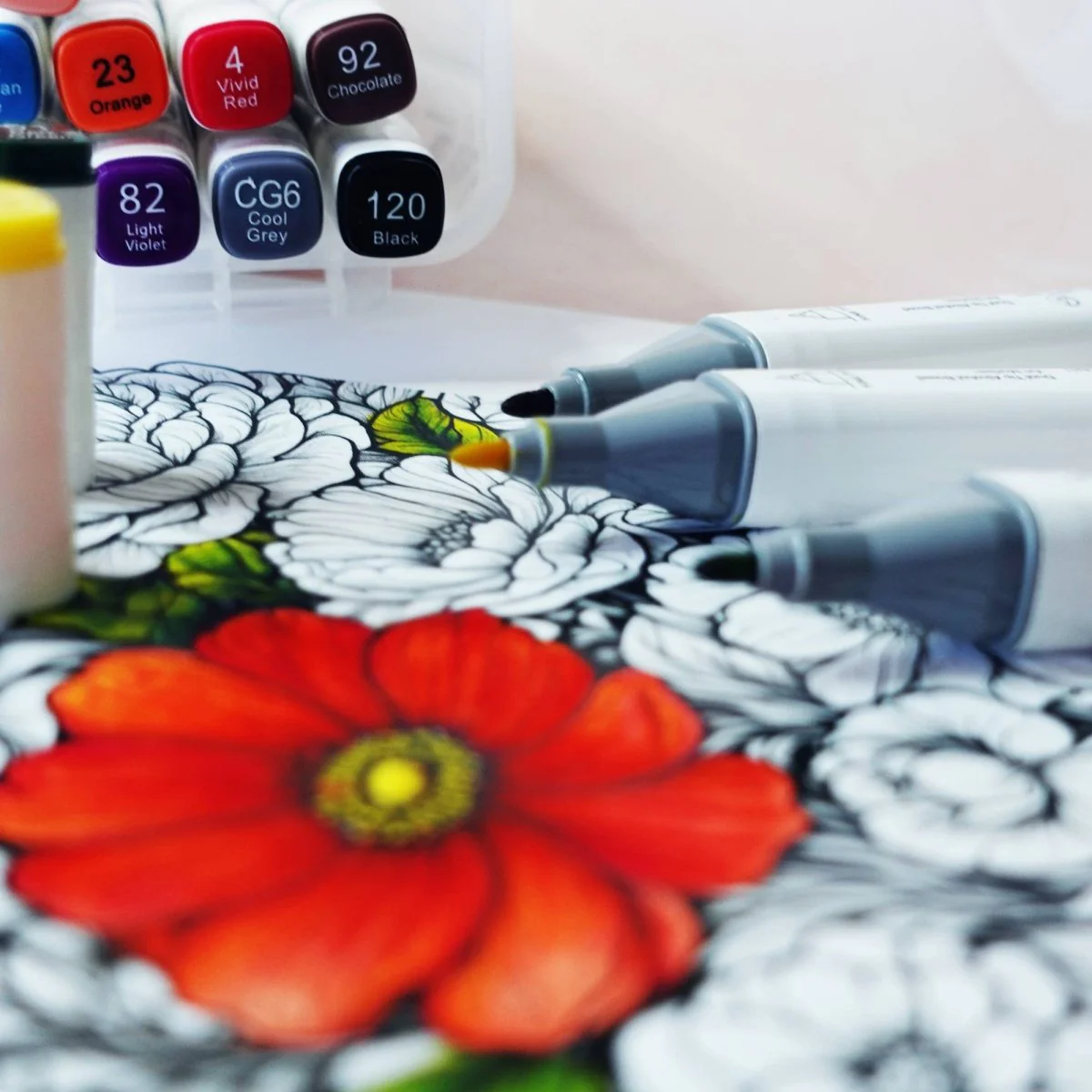 Angels Craft Dual Tip Alcohol Ink Markers - 48 Color Set - Pastel Colors - Image 4