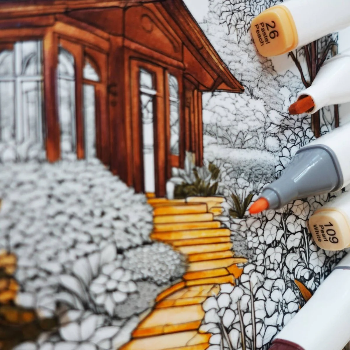 Angels Craft Dual Tip Alcohol Ink Markers - 48 Color Set - Primary Colors - Image 3