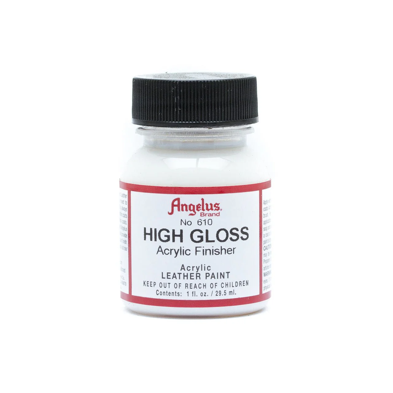 Angelus Acrylic Leather Finisher - 1 oz. Bottle - No. 610 High Gloss