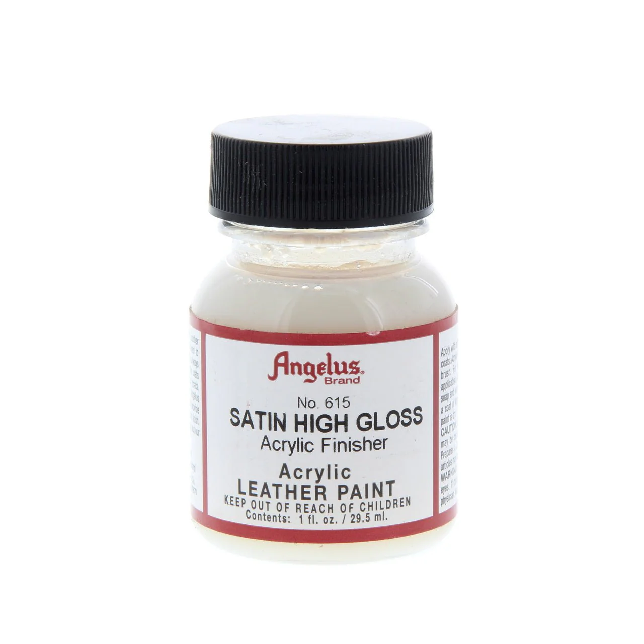 Angelus Acrylic Leather Finisher - 1 oz. Bottle - No. 615 Satin High Gloss