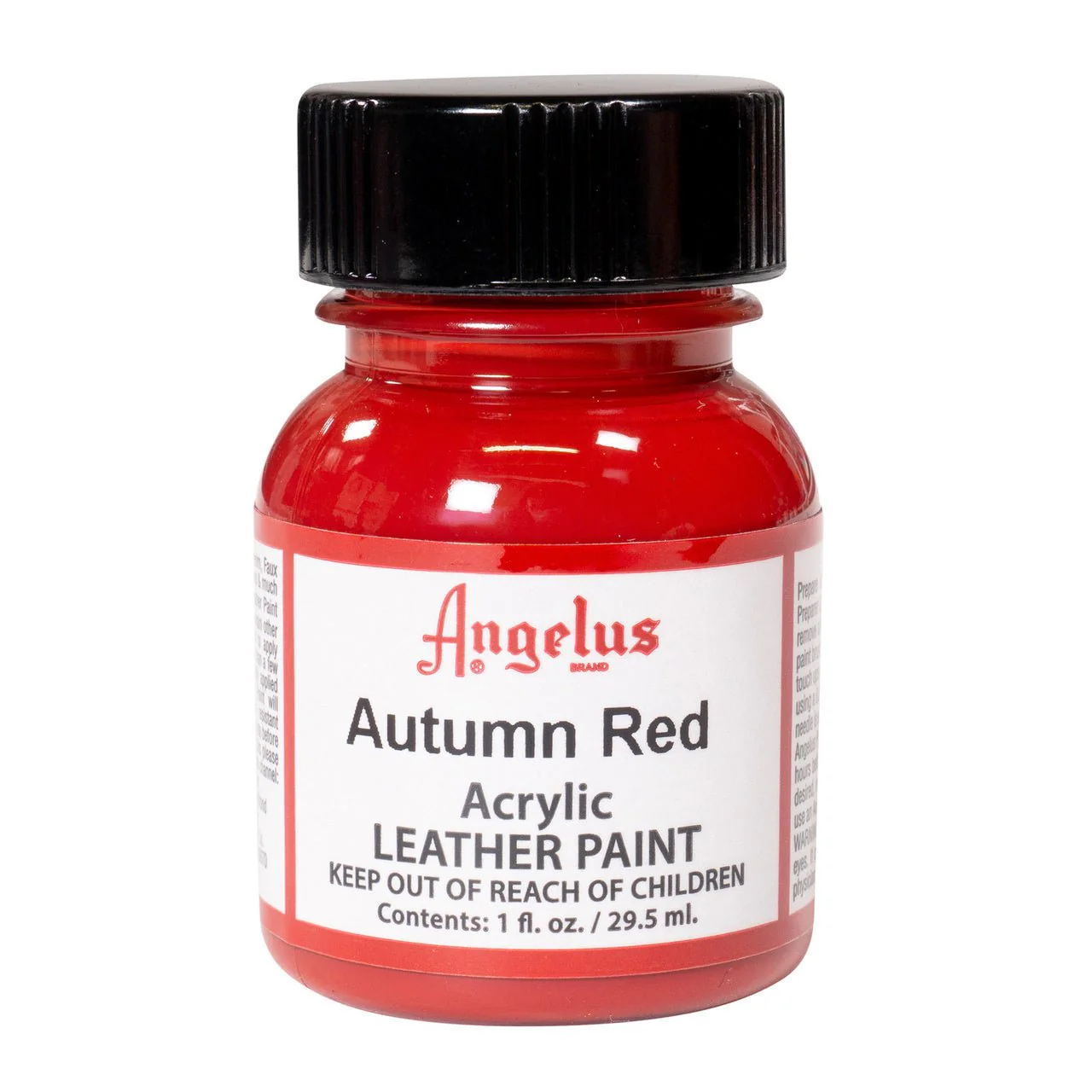 Angelus Acrylic Leather Paint - 1 oz. Bottle - Autumn Red
