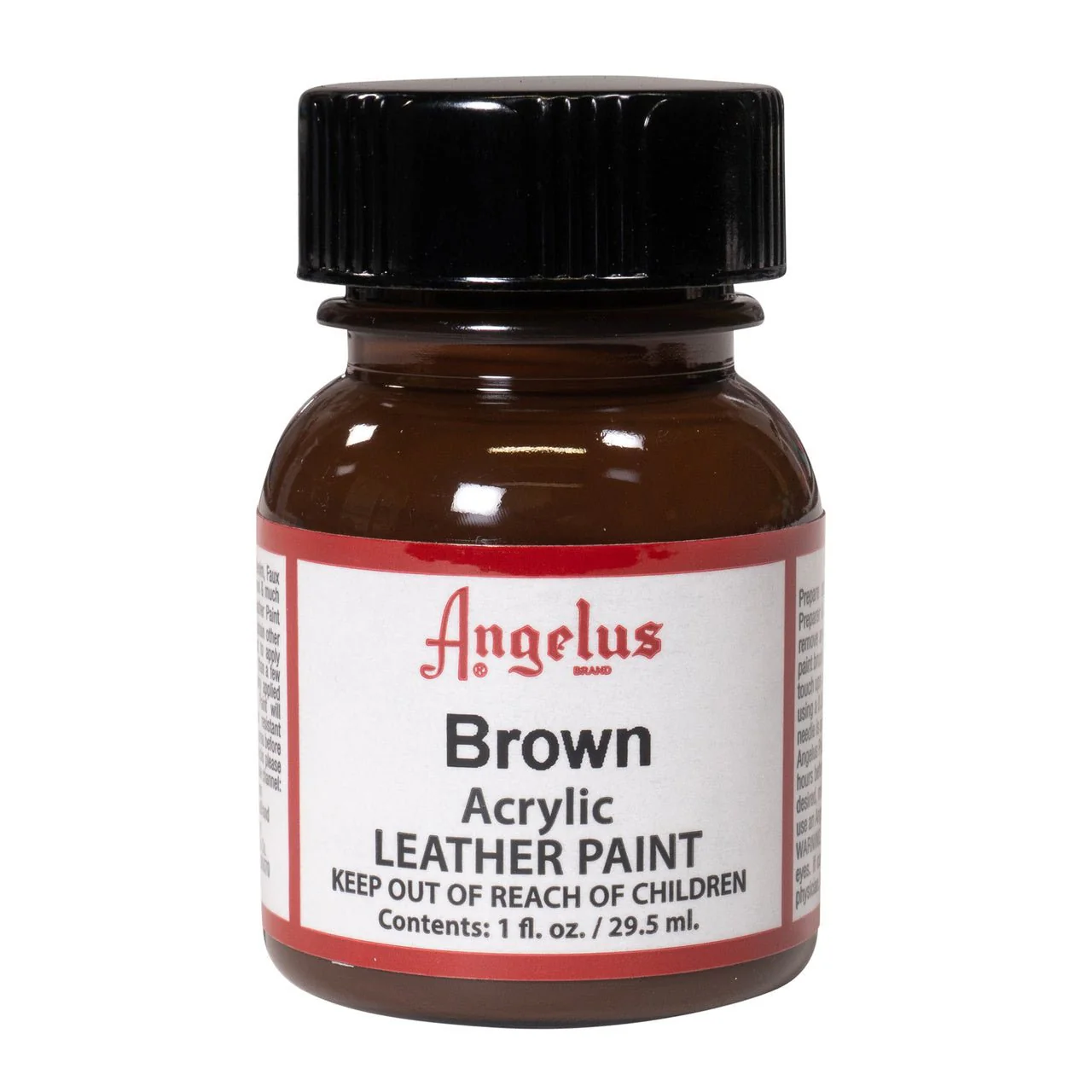 Angelus Acrylic Leather Paint - 1 oz. Bottle - Brown