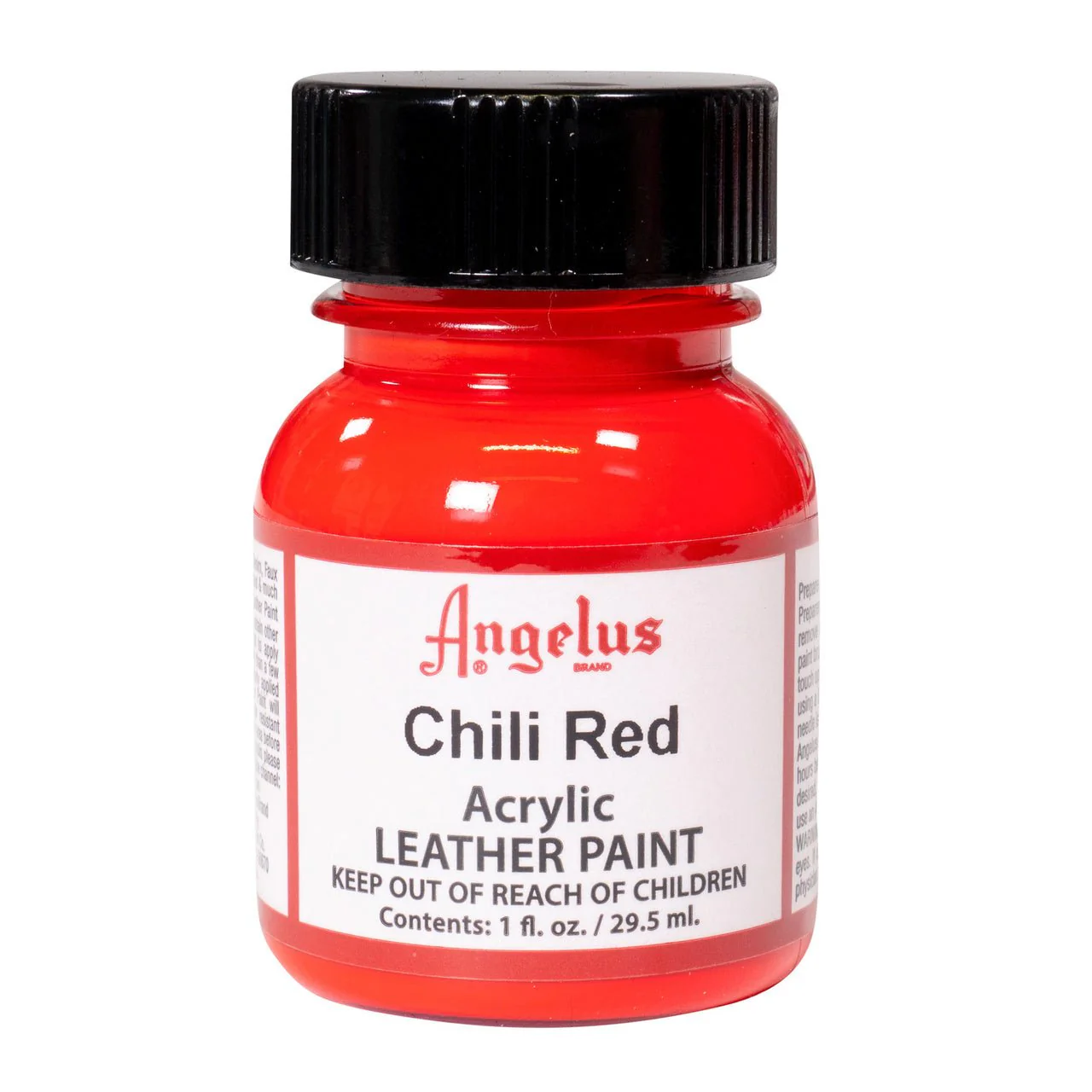 Angelus Acrylic Leather Paint - 1 oz. Bottle - Chili Red
