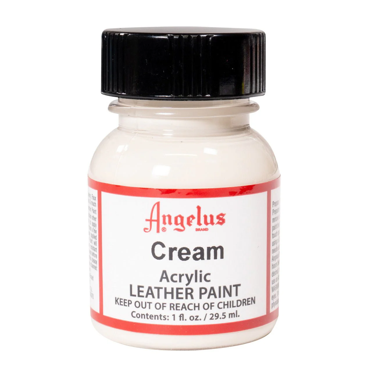 Angelus Acrylic Leather Paint - 1 oz. Bottle - Cream