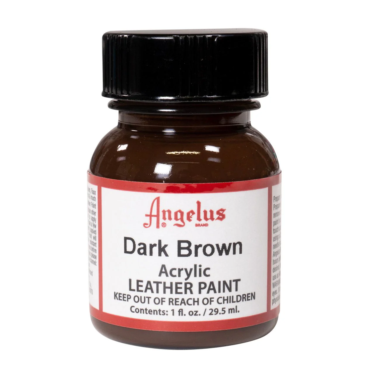 Angelus Acrylic Leather Paint - 1 oz. Bottle - Dark Brown