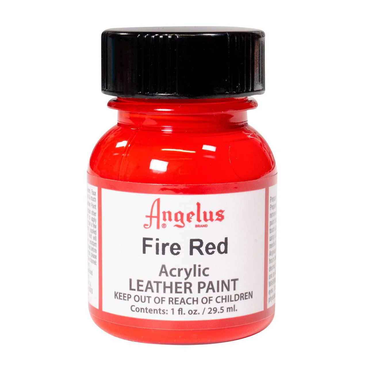 Angelus Acrylic Leather Paint - 1 oz. Bottle - Fire Red