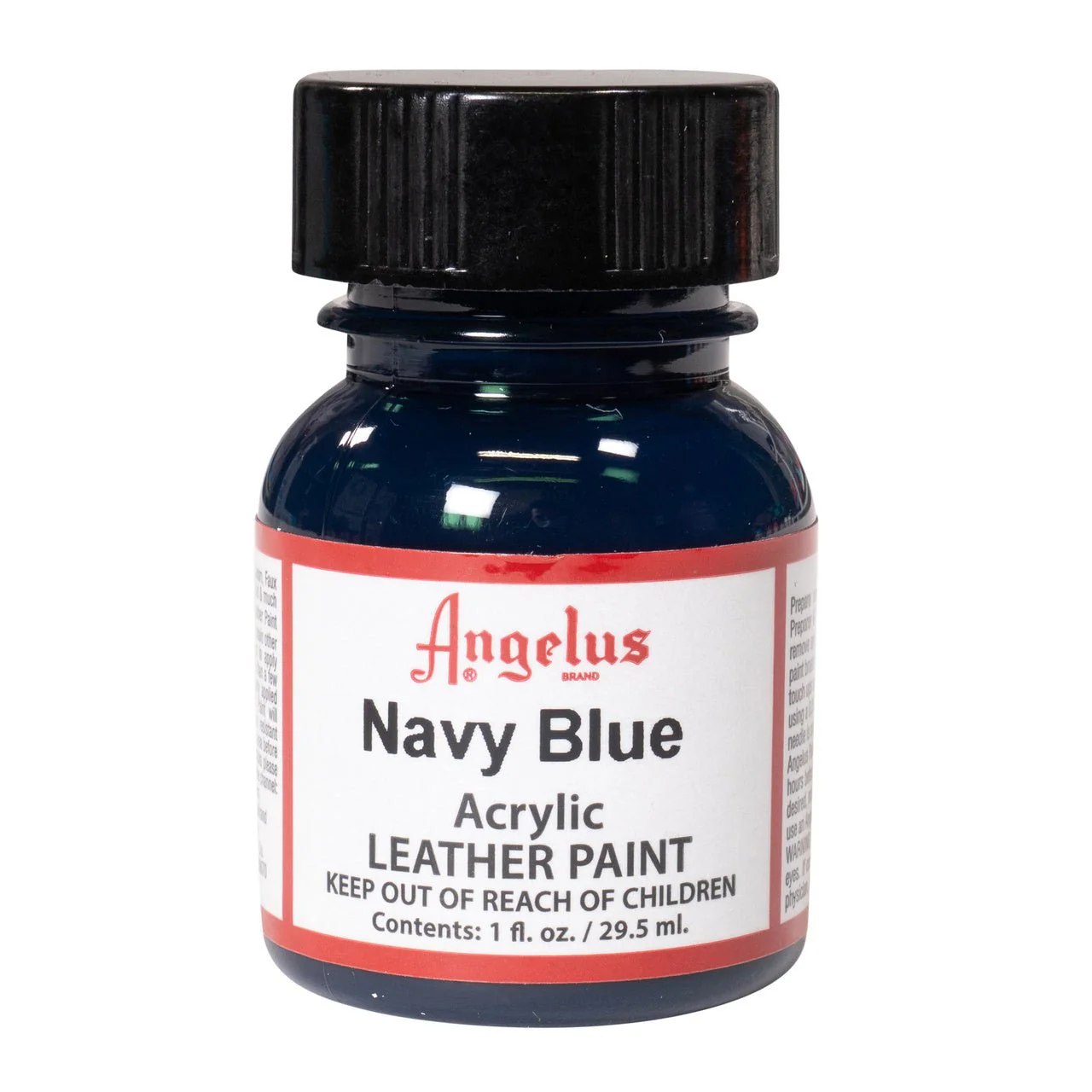 Angelus Acrylic Leather Paint - 1 oz. Bottle - Navy Blue