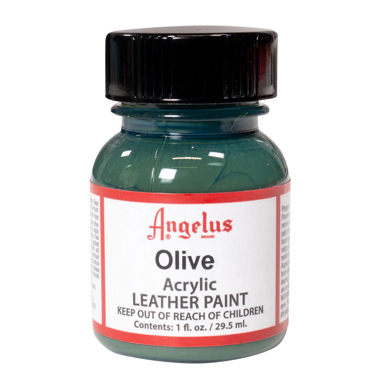 Angelus Acrylic Leather Paint - 1 oz. Bottle - Olive