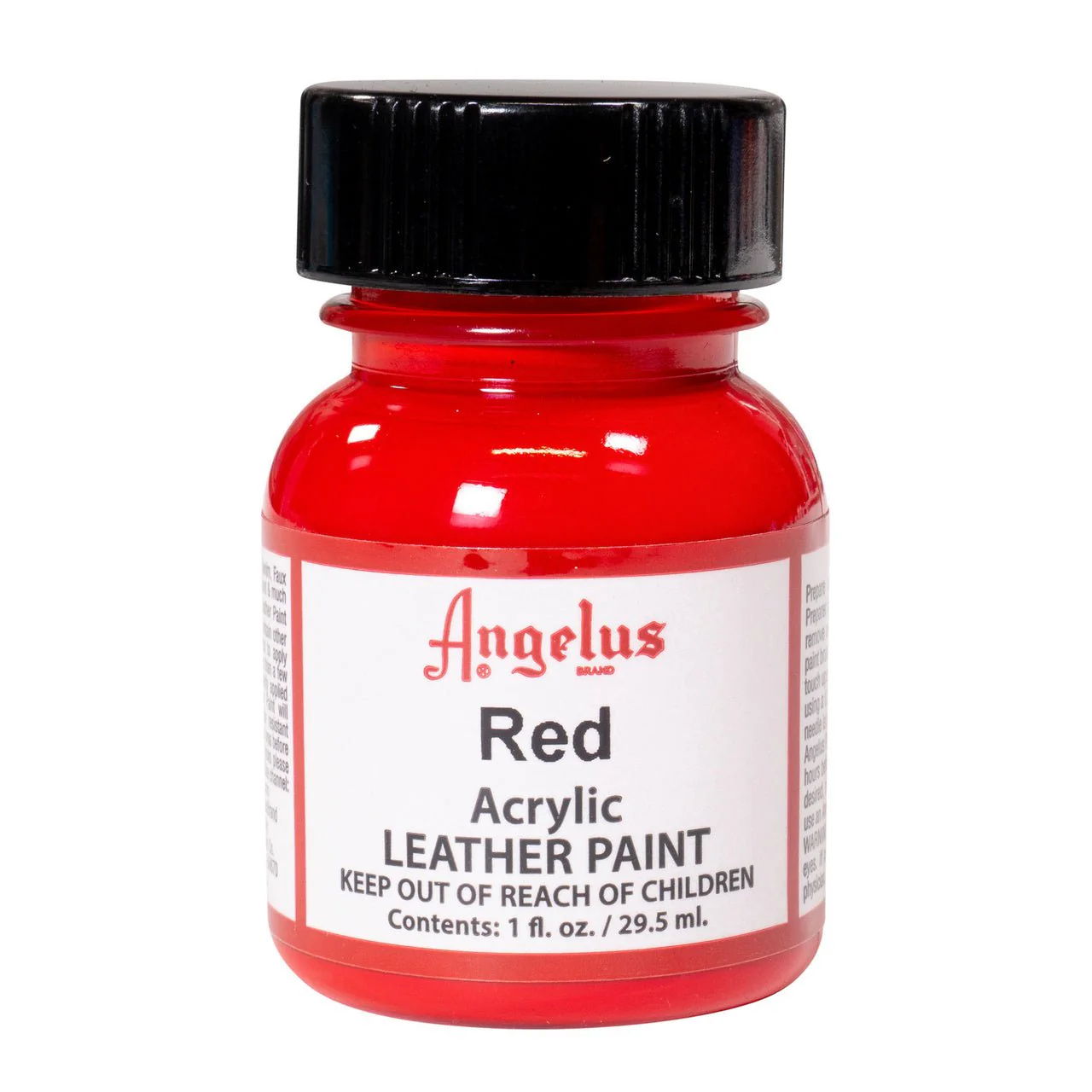 Angelus Acrylic Leather Paint - 1 oz. Bottle - Red