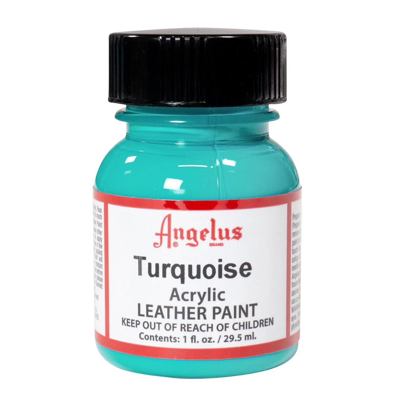Angelus Acrylic Leather Paint - 1 oz. Bottle - Turquoise