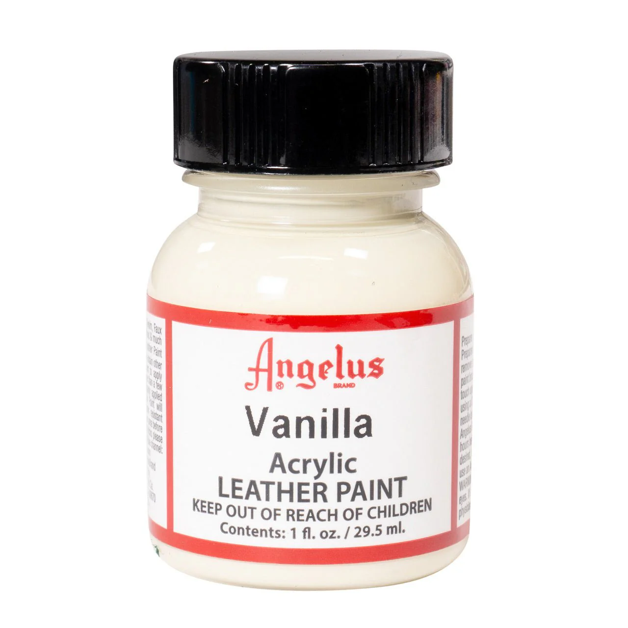 Angelus Acrylic Leather Paint - 1 oz. Bottle - Vanilla